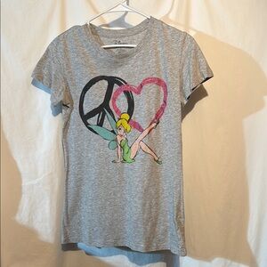 Disney Gray Short Sleeve Tee with Graphic Design